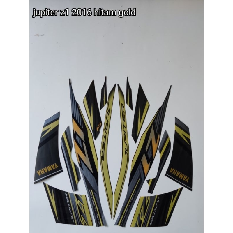 STRIPING YAMAHA JUPITER Z1 TH 2016/hitam gold