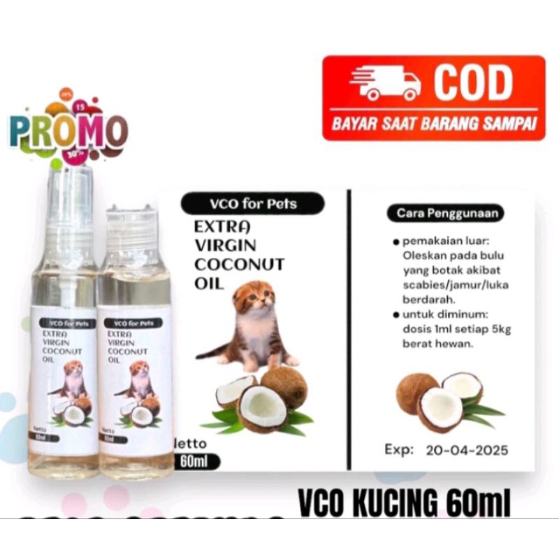 VCO kucing 60ml minyak vco