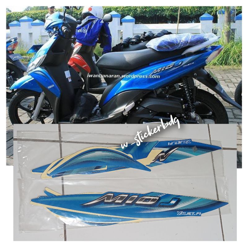 Striping Lis Bodi Yamaha Mio J 2011 2012 Biru