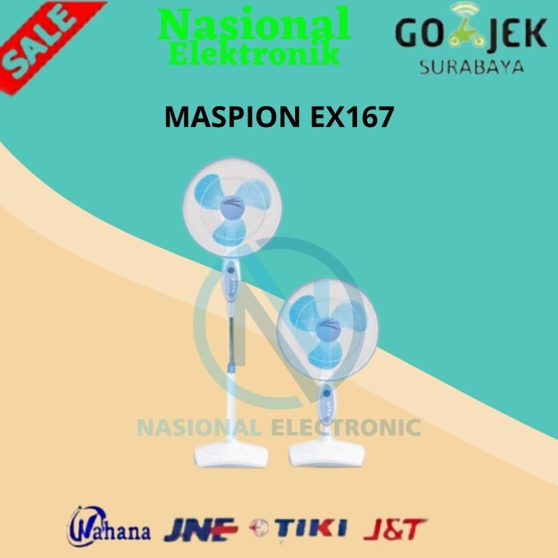 KIPAS ANGIN MASPION EX 167/ STAND FAN EX 167 S/KIPAS ANGIN BERDIRI MASPION EX167/KIPAS ANGIN MASPION