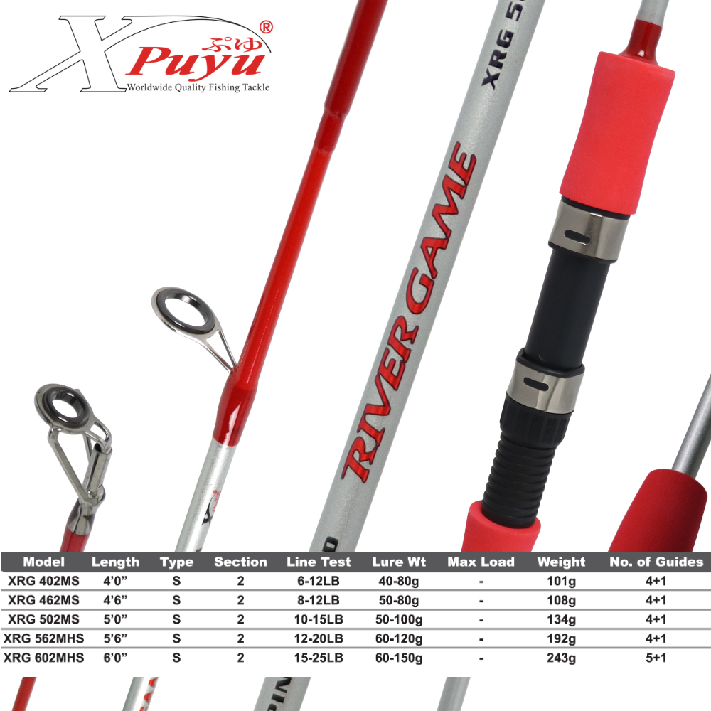 Joran Pancing X-Puyu River Game 120 135 150 165 180cm