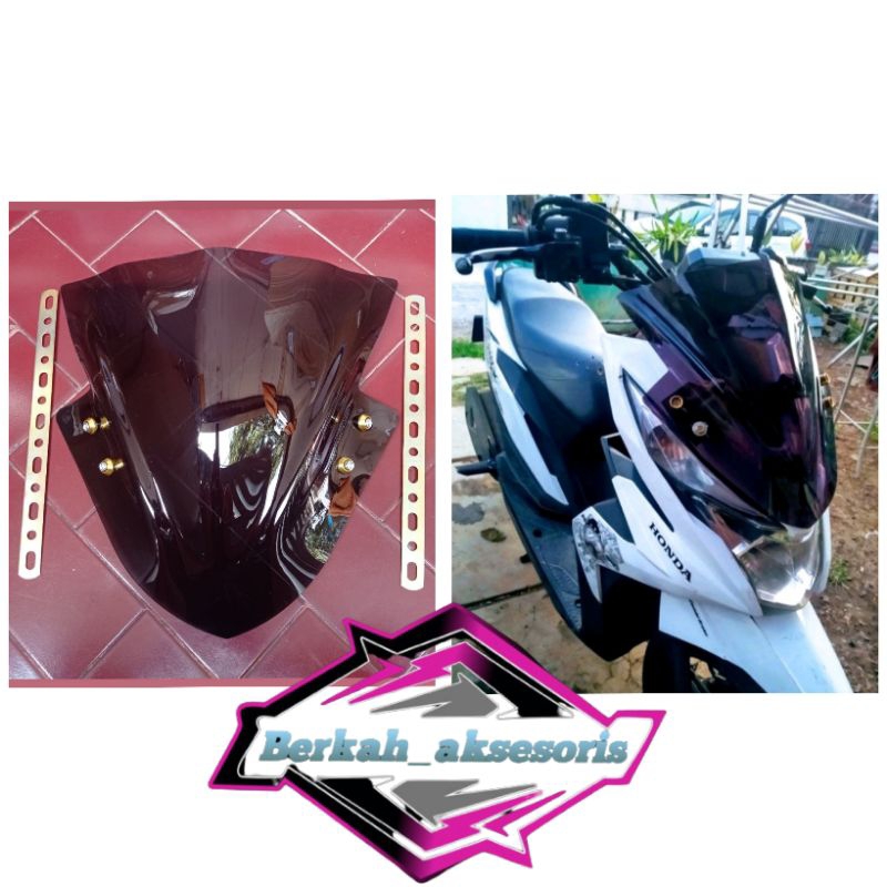 VISOR BEAT STREET WINDSHIELD BEAT STREET 2021PLUS BREKET BAUT