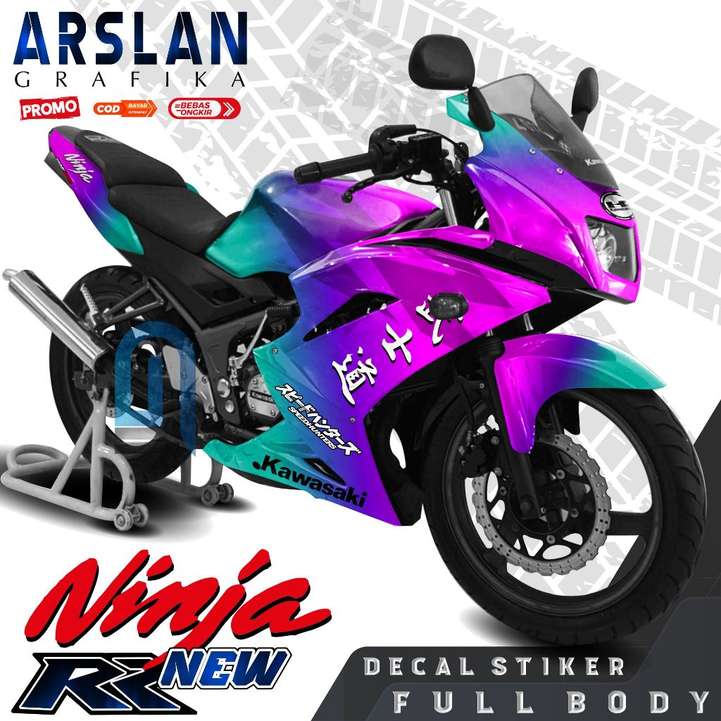 TERBARU Decal NINJA 150 RR NEW BUNGLON Full Body Stiker NINJA 150 RR NEW BUNGLON Full Body Motif Spe