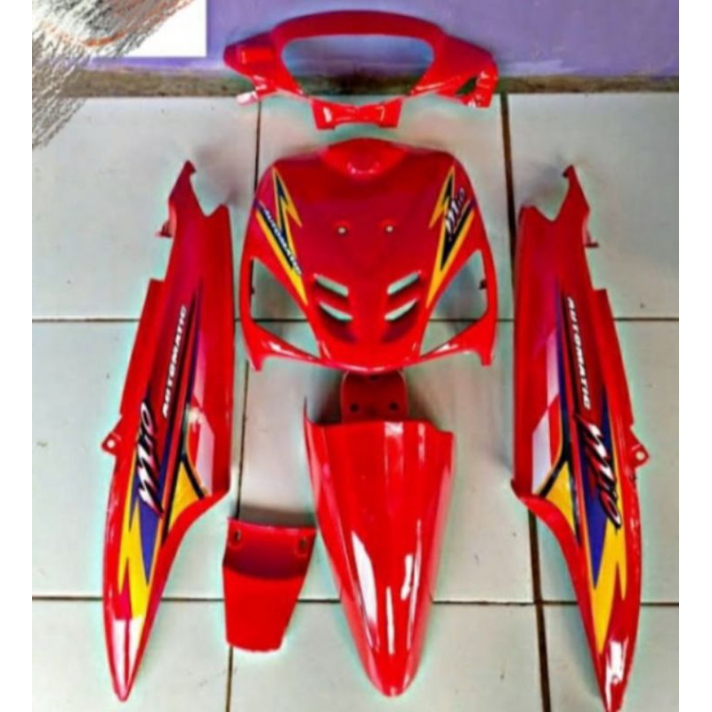 body mio sporty merah cabe fullsett alus bodi mio sporty merah cabe yamaha sporty