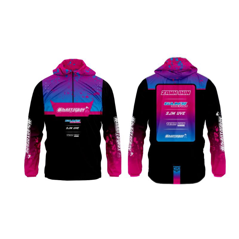 jaket ranning bahan taslan