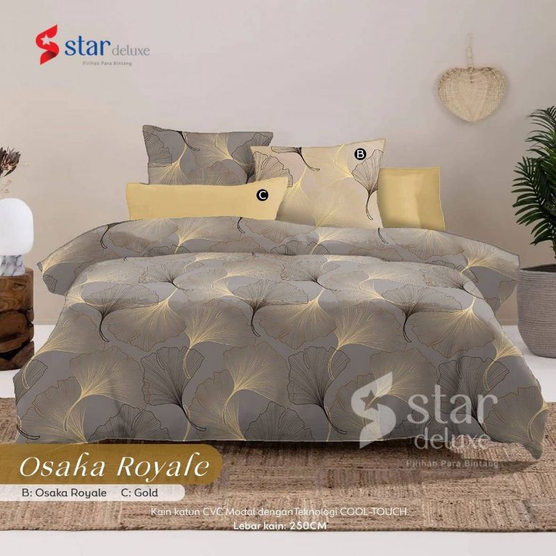sprei katun motif Osaka Royale Abu