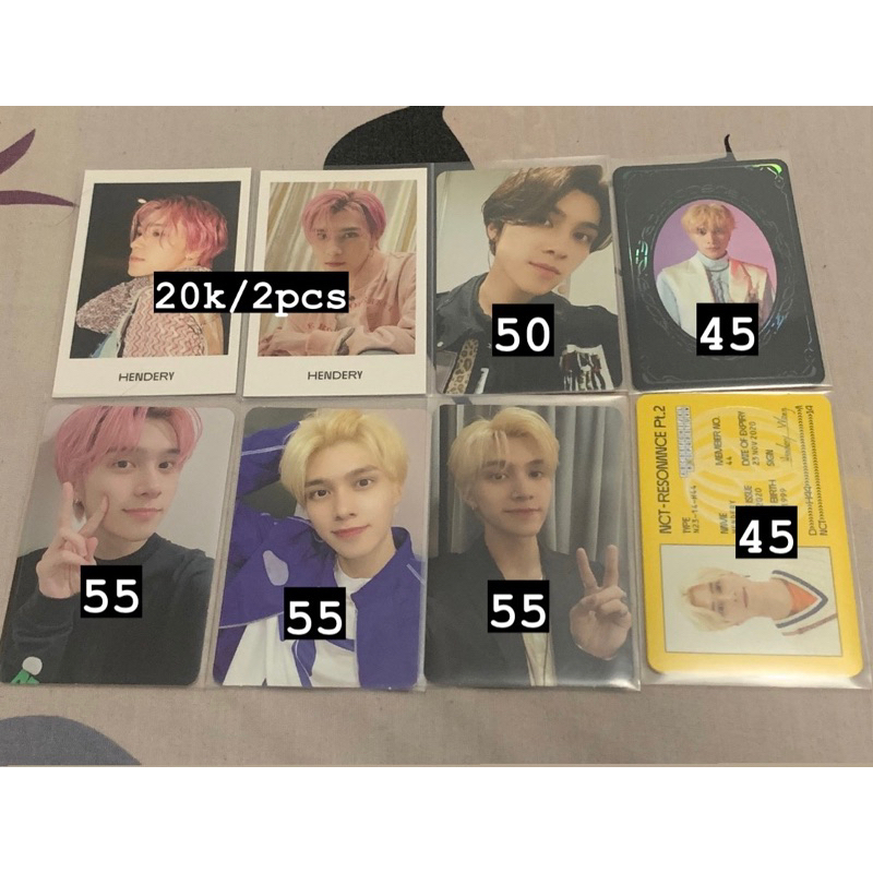 PHOTOCARD / PC HENDERY WAYV NCT