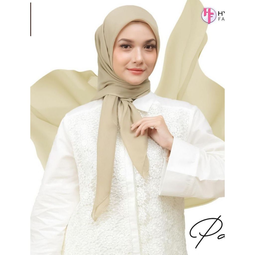 Hijab Segi Empat Polos Sutra / By AYSILA / Hijab bahan Sutra (Premium)