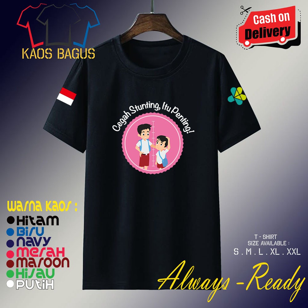 Kaos Baju Cegah Stunting Itu Penting Kaos Baju Kementrian Kesehatan