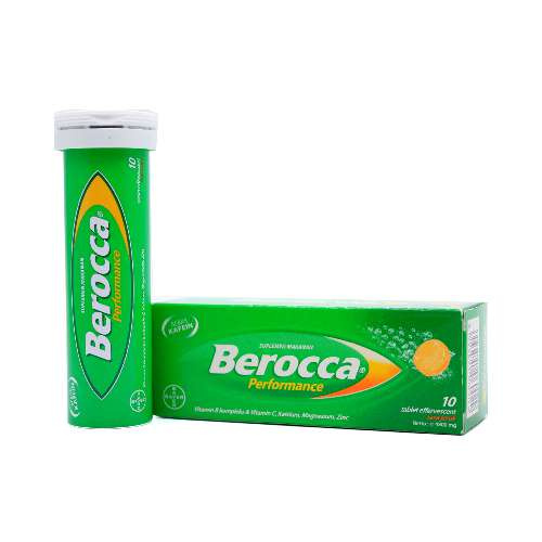 Berocca Multivitamin B kompleks Rasa Jeruk 10 Tablet - Suplemen untuk Daya Tahan Tubuh