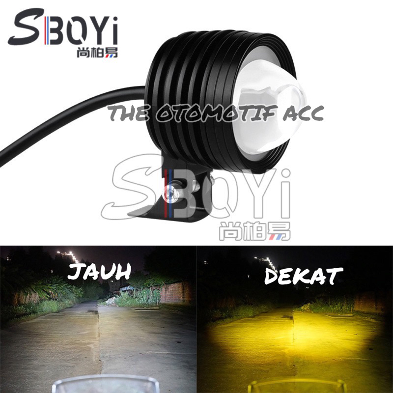 Lampu Tembak Laser Cut Off kuning Putih Nyala Kantong Doraemon / Lampu Tembak Laser Super Terang