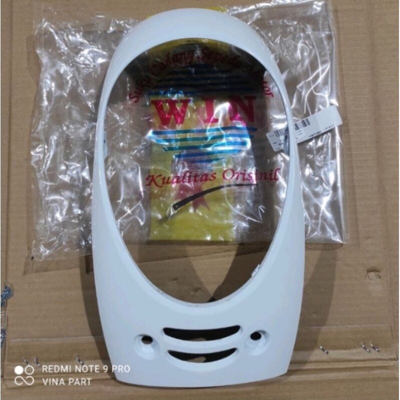 tameng lampu scoopy k16 putih merk win panel kap lampu scoopy 2013-2016