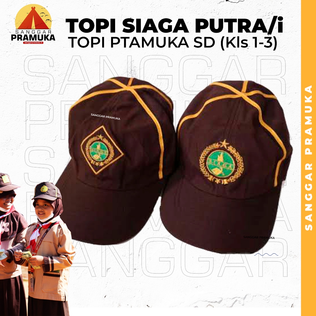 Topi Pramuka SIaga / Topi Siaga / Topi Pramuka Sd