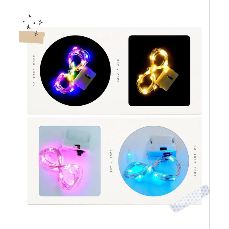 COPPER WIRE STRING LED TUMBLR LIGHT LAMPU HIAS TUMBLER KAWAT KEDIP