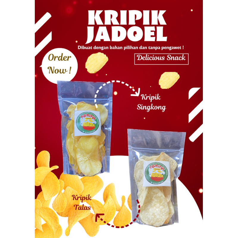 

KRIPIK JADOEL UWENAKll KRIPIK TALAS ll KRIPIK SINGKONG