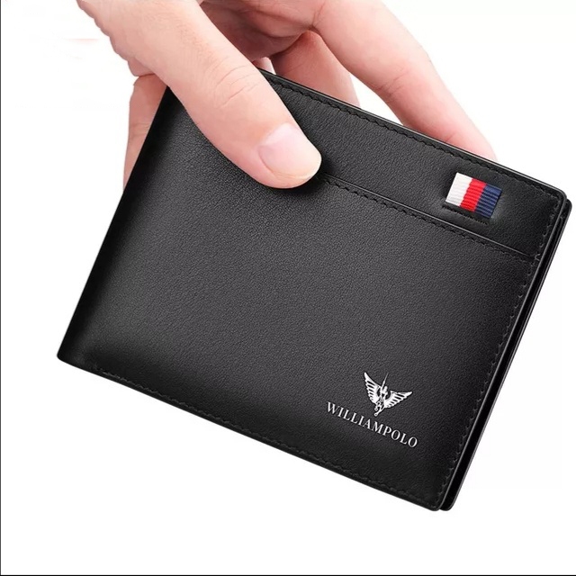 DISKON Dompet Pria Kulit Lipat Original Premium William Polo - Dompet Pria Distro Keren - Dompet