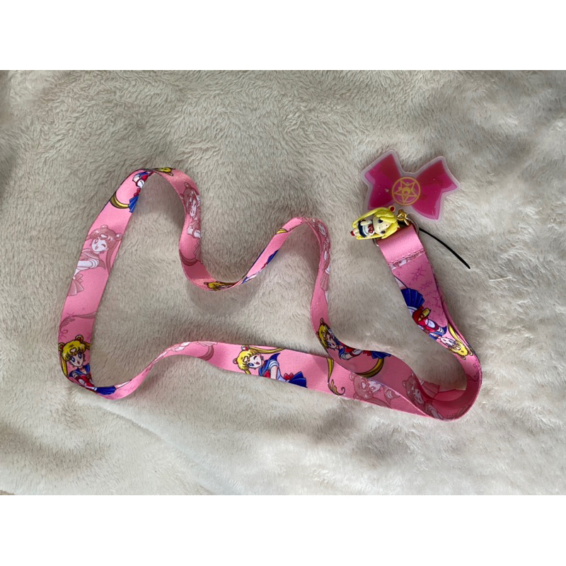 

kalung kartu id card jasmine tease sailormoon pink