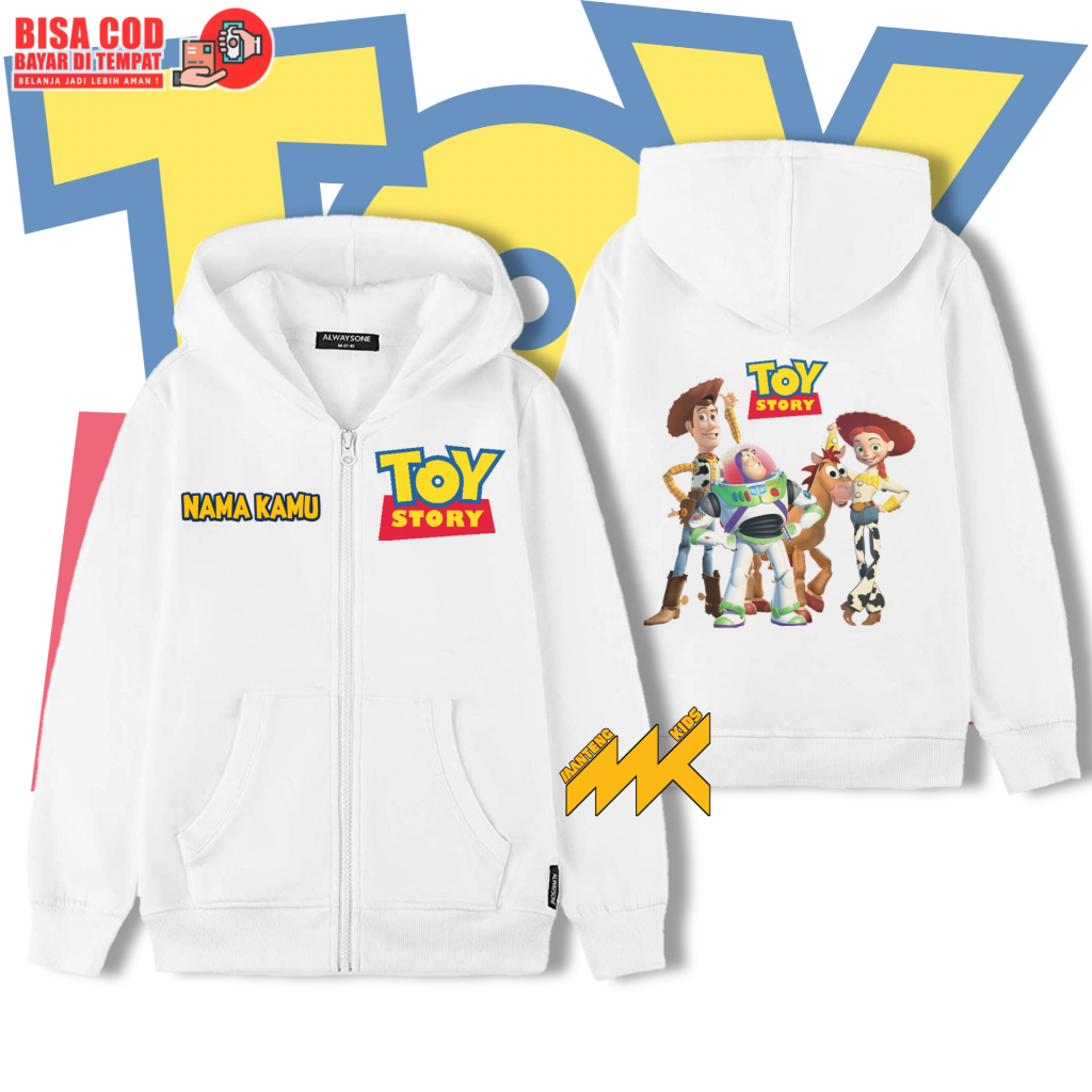 Zipper Hoodie Anak Toy Story / Jaket Hoodie Anak Toy Story