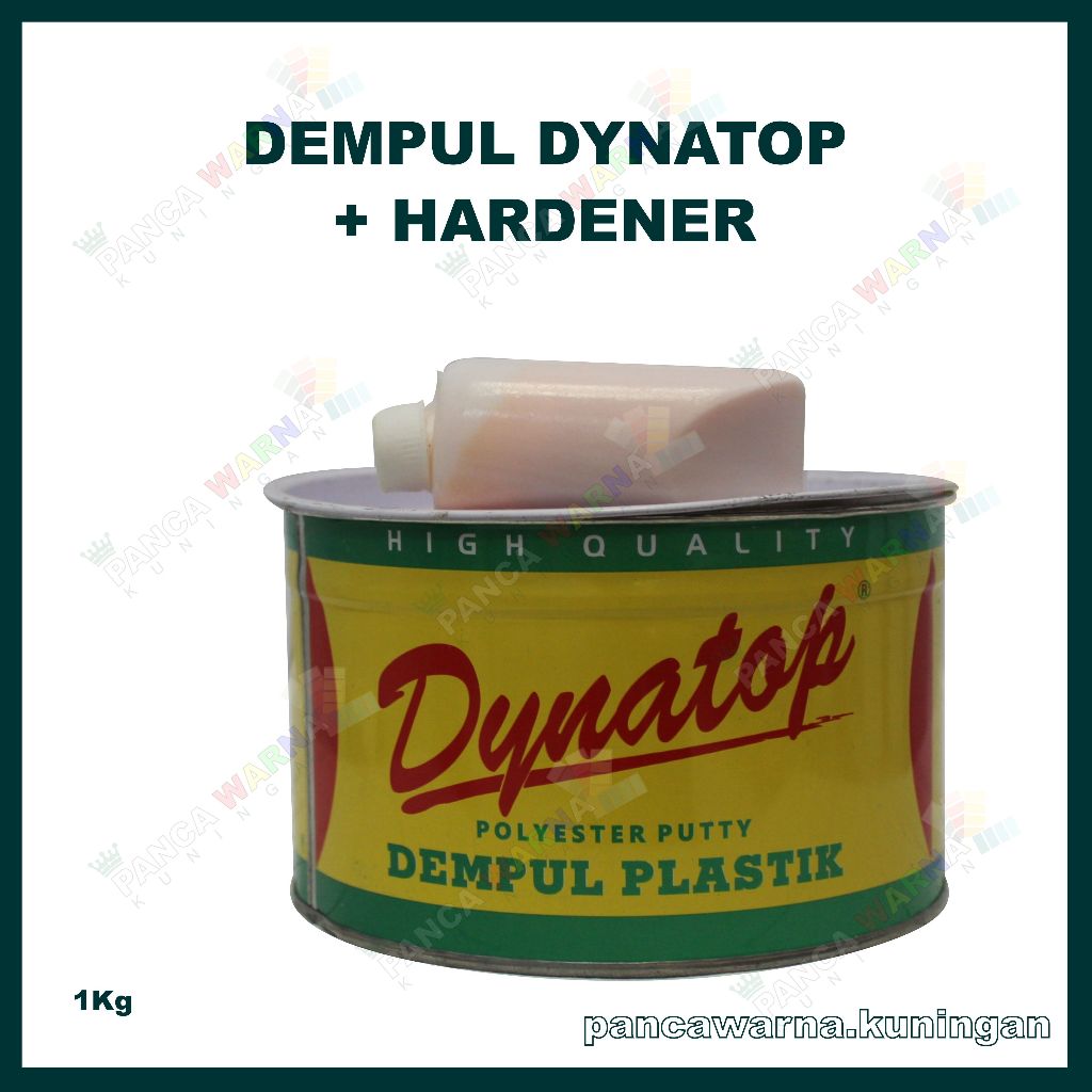 Dempul Dynatop 1Kg/ Dempul untuk Kayu, Plastik, Besi, Body Mobil Motor