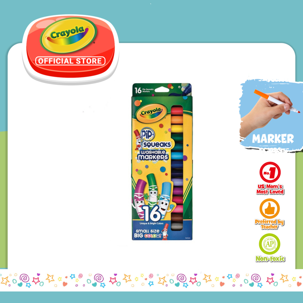 

CRAYOLA 16 Ct Pip SqueaksMarkers