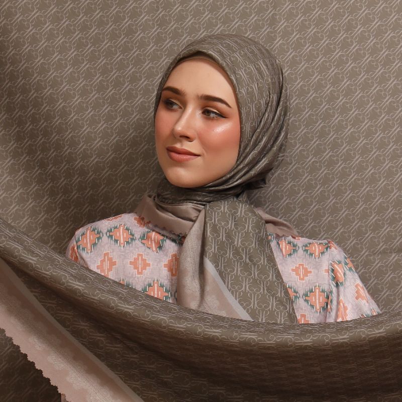 KARIMAKE - Monogram Identity Scarf - Signature Printing Scarf - Hijab Motif