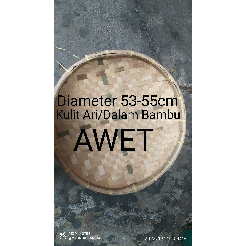 TAMPAH BAMBU Anyaman (GROSIR) DIAMETER 53CM-55 CM  Cod Medan Sumatra Utara