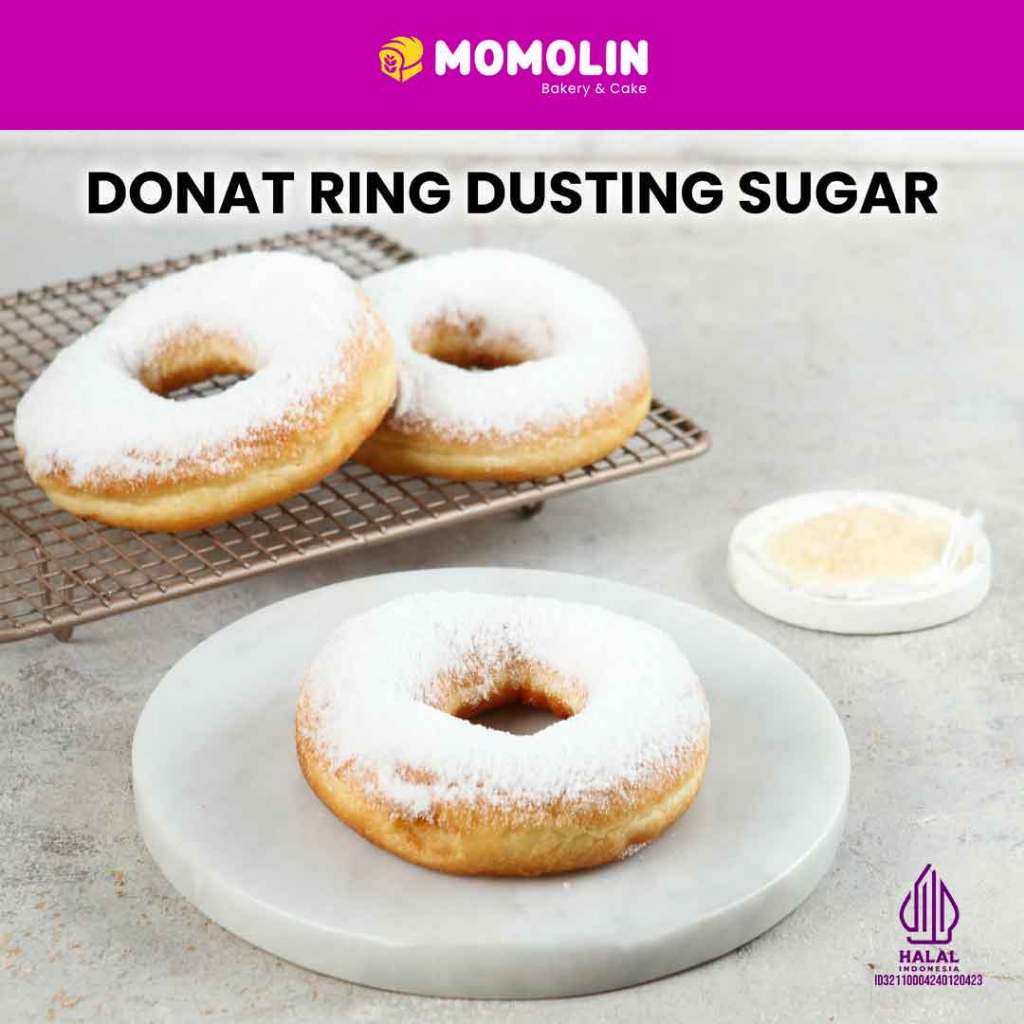 

Momolin Bakery Donat Ring Dusting Sugar | Donat Gula | Roti Kue Donat