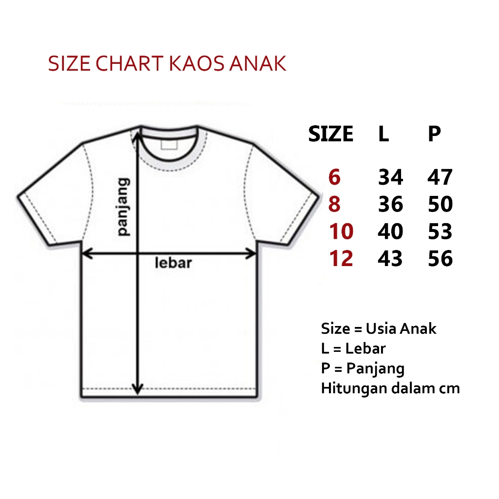 Kaos Premium Anak - Pakaian Anak Batwing