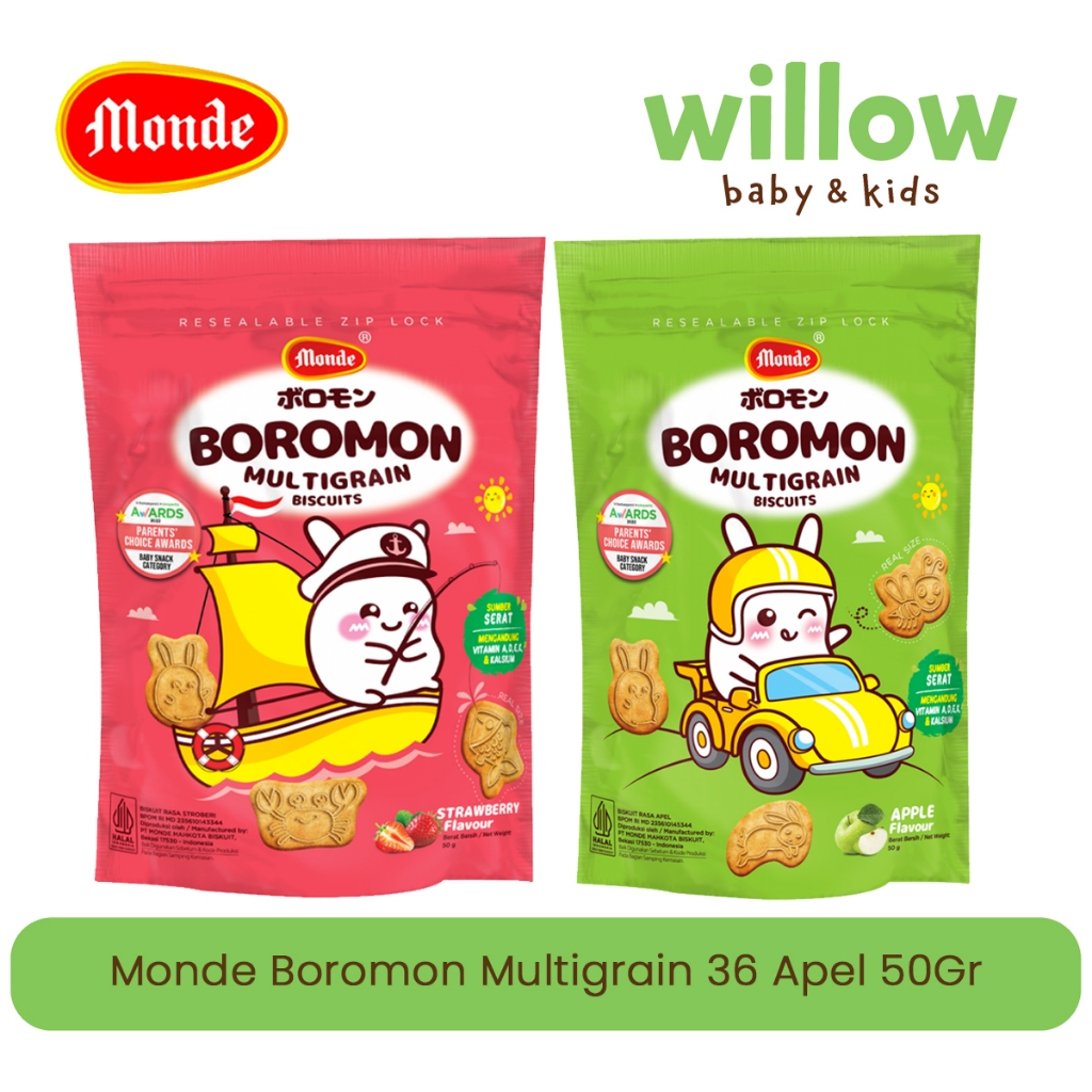 Biskuit Bayi - Monde Boromon Multigrain 36 50Gr