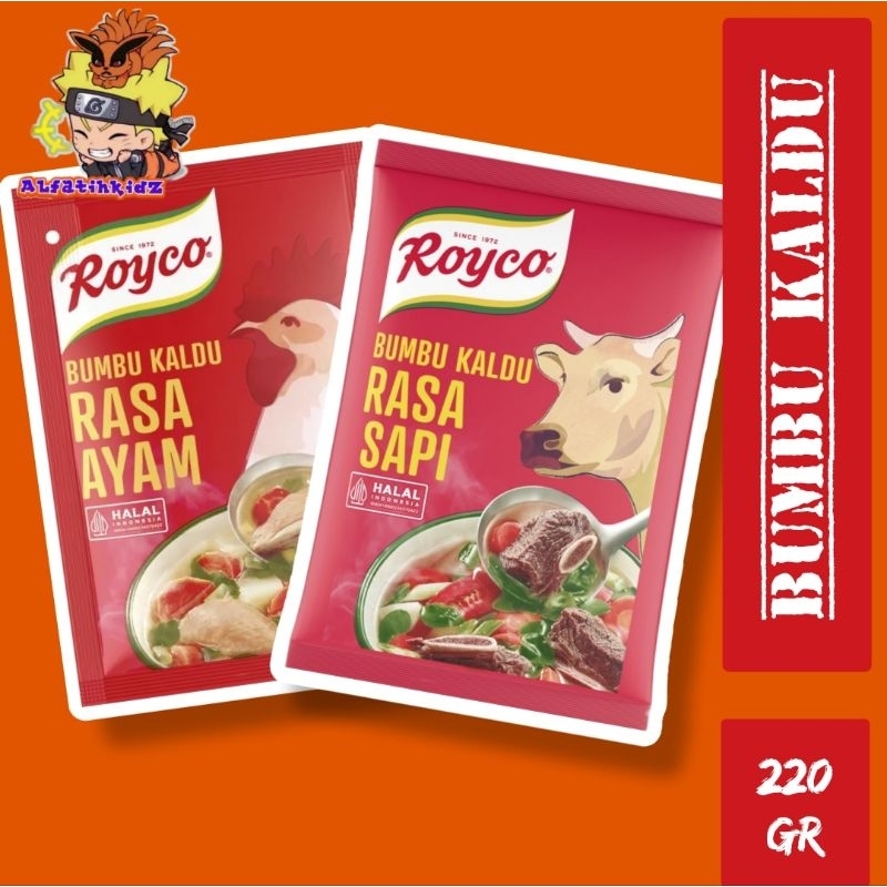 

Royco Kaldu Rasa Ayam/Sapi 220gr - Kemasan Baru