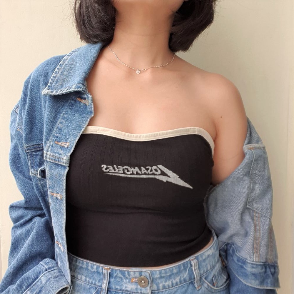 2 Pcs Kemben Wanita Bh Wanita Kekinian Sport Bra Busa Tali Bening Import 333