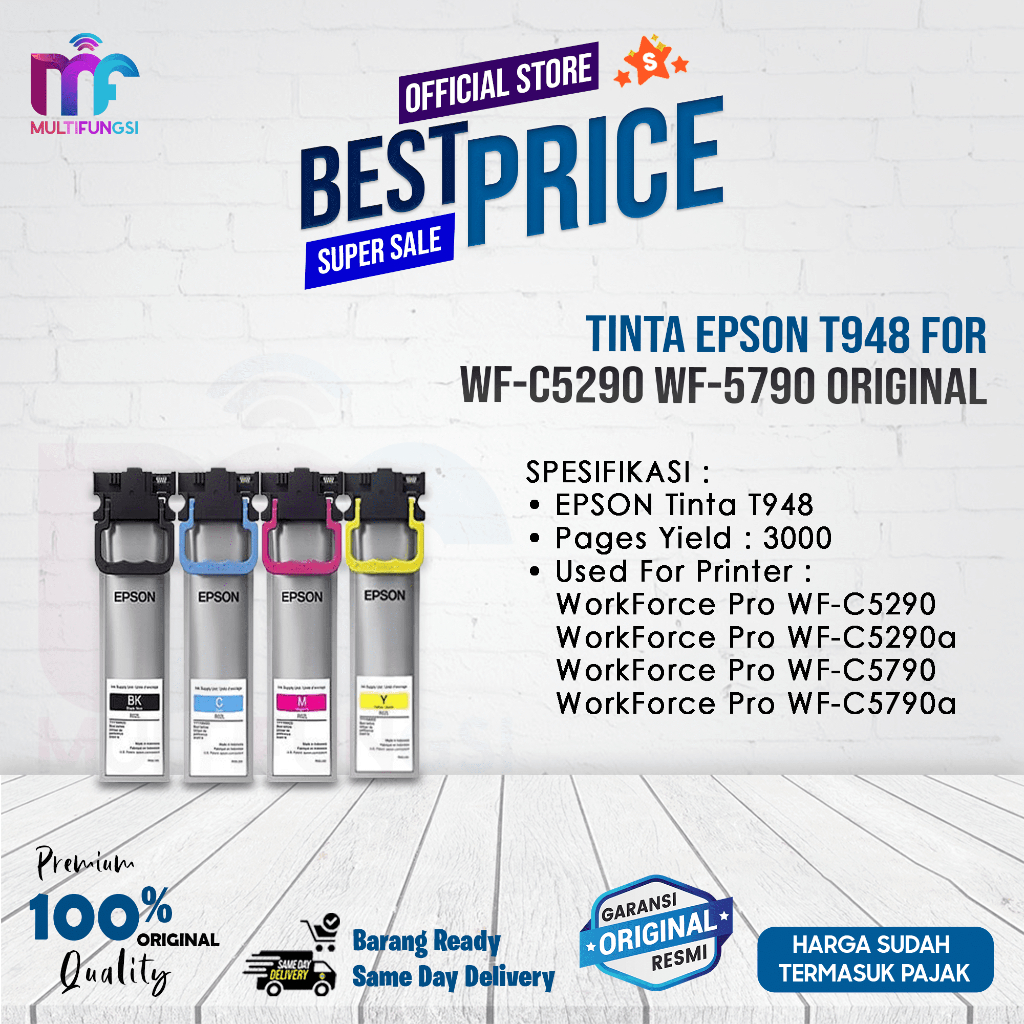 Tinta Epson T948 For WF-C5290 WF-5790 Original