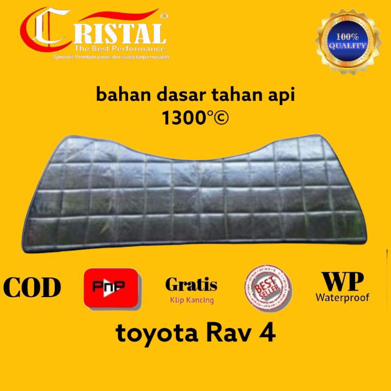 mobil toyota rav 4 peredam panas kap mesin mobil toyota rav 4 tahun 2000-2005 warna silver