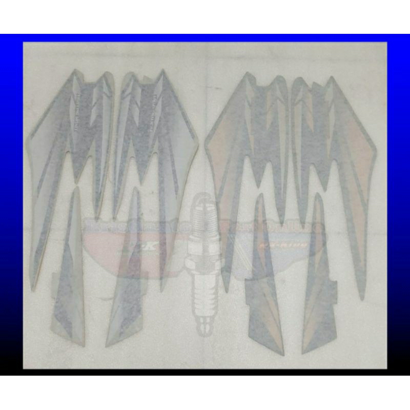 STRIPING STIKER LIST TENGKI TANGKI BOX BOK AKI RXKING RX KING 2002 GOLD DAN HIJAU ORIGINAL