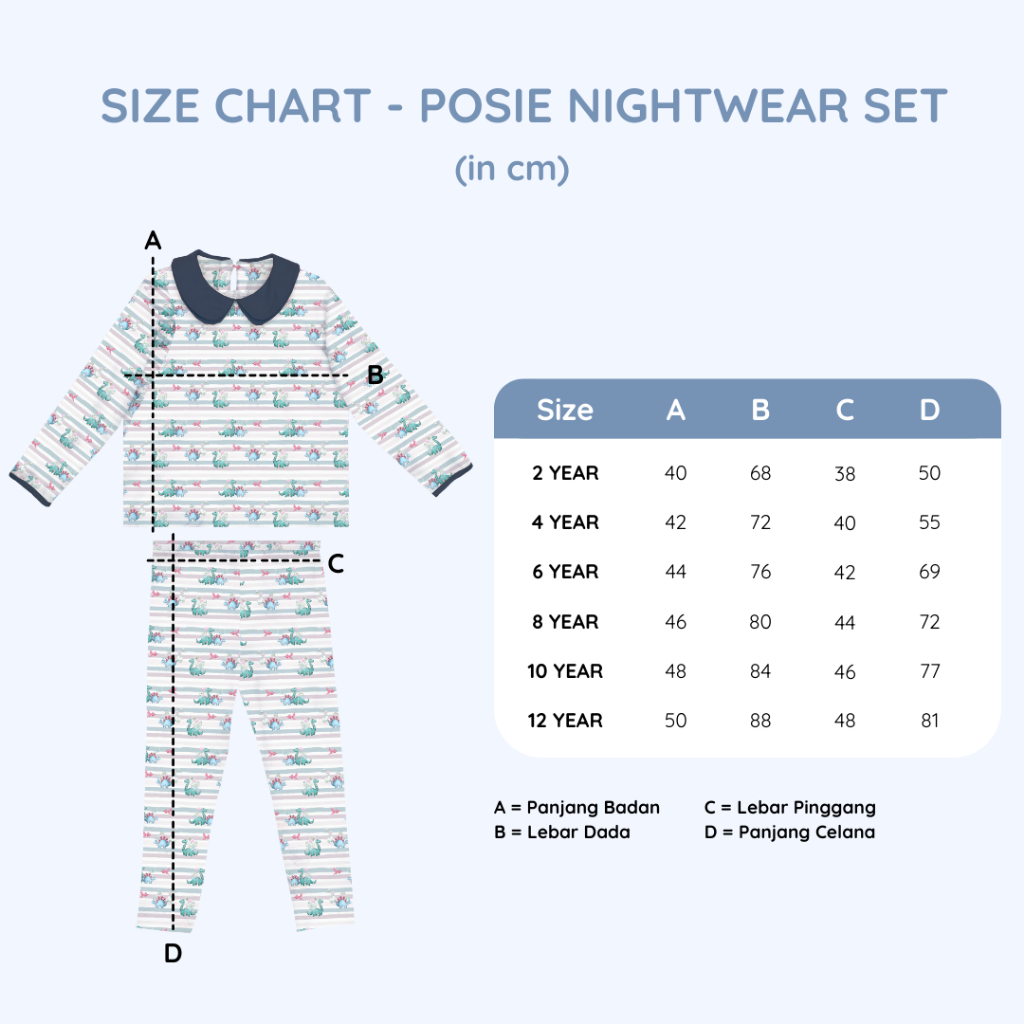 Cots &amp; Cuddles -  Possie Nightwear Kerah Dino Roar  Series