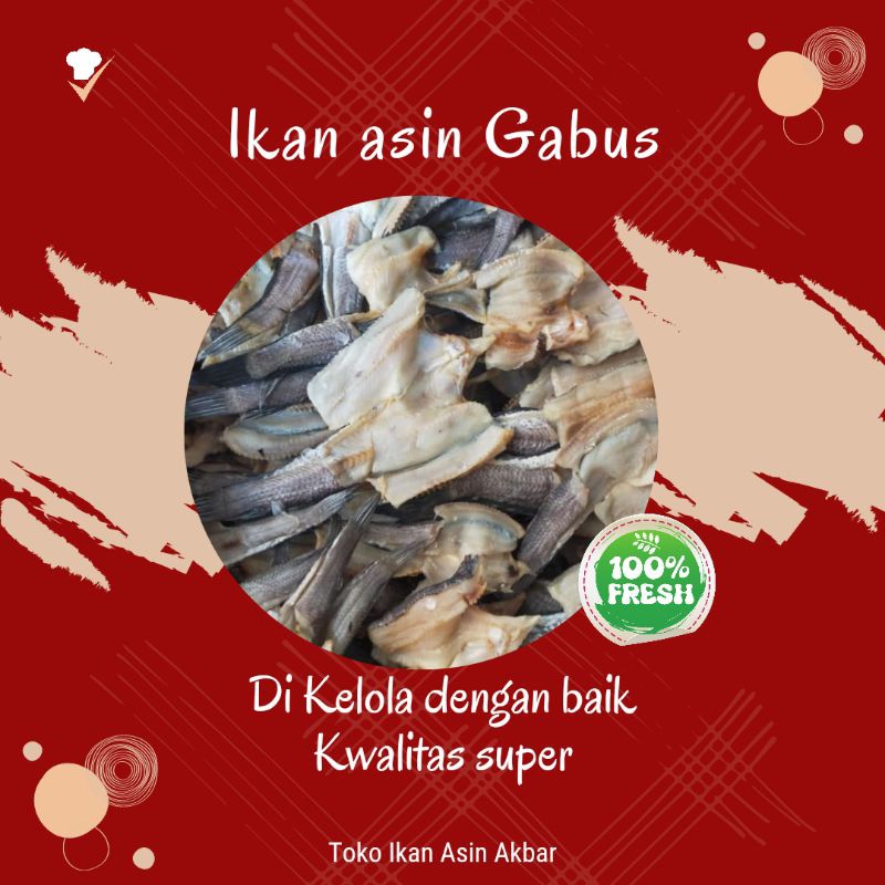 

Ikan asin gabus super enak | 1 ons(100gram)