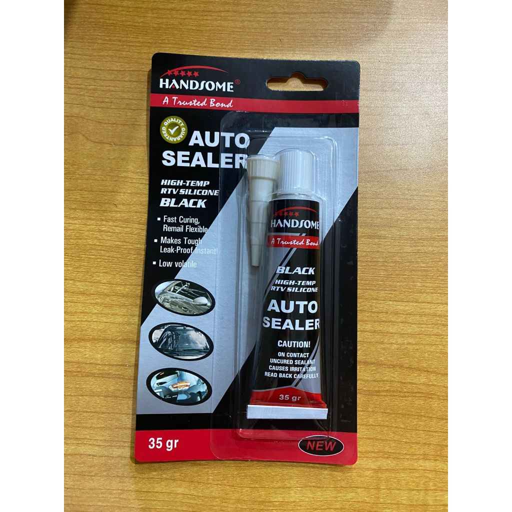 Lem Auto Sealer Black / Lem Silicone Auto Sealer Hitam / Lem Bemper Kaca Mobil Besar Kecil