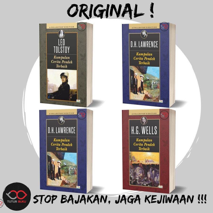 Paket Buku Kumpulan Cerita Pendek Terbaik - Leo Tolstoy - D.H. Lawrence - Guy De Maupassant - HG Wel