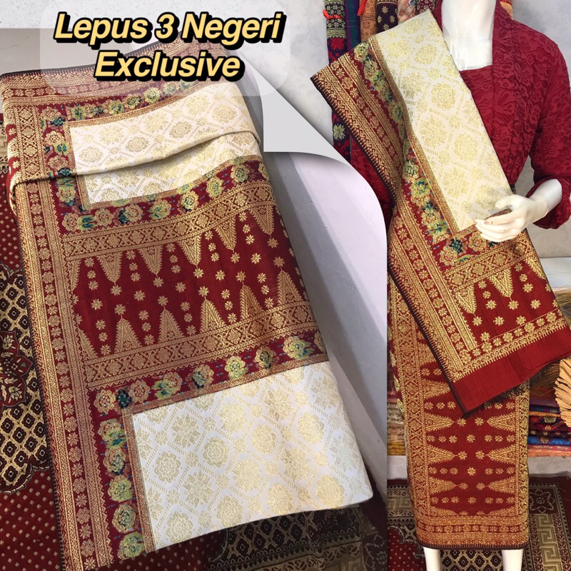 Songket Lepus 3 Negeri Exclusive-Asli Tenun Tangan Palembang(Ilham songket)