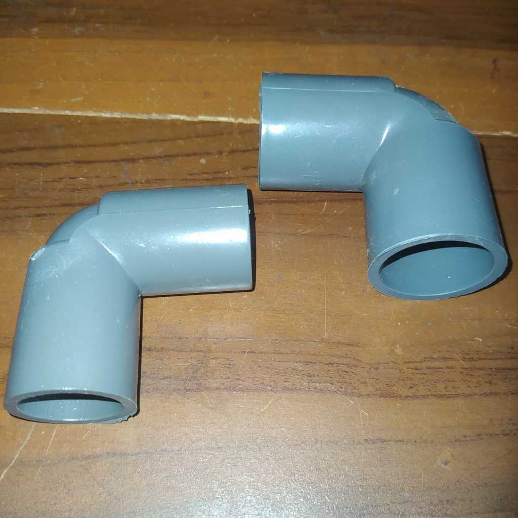 Ltech.FITTING PARALON GREST - SAMBUNGAN PARALON L KNEE 1/2".3/4".1".1-1/4".1-1/2"