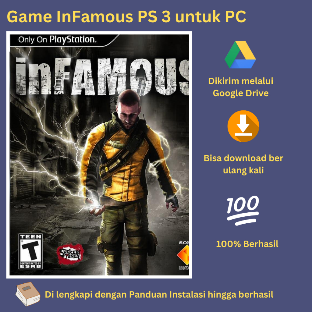 Game InFamous PS3 untuk PC + Emulator RPCS3 Tutorial Instalasi