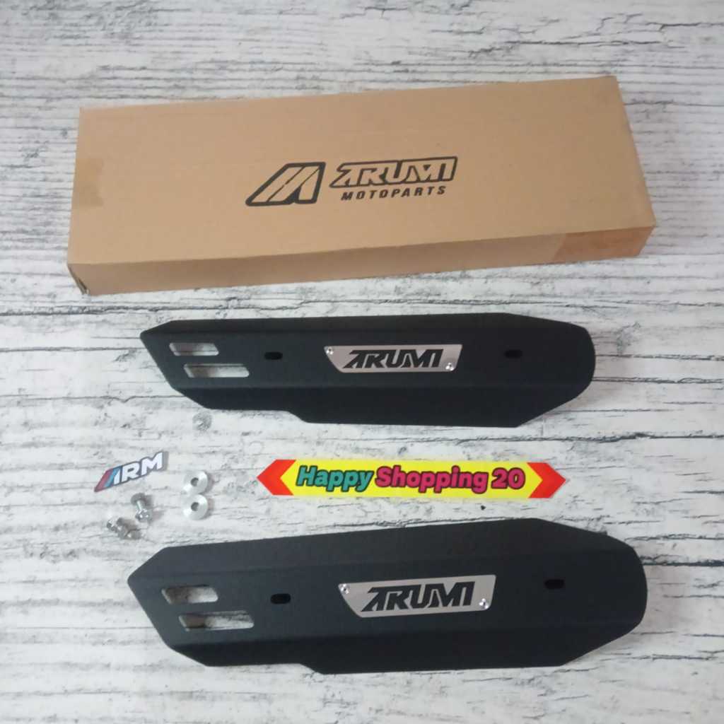 COVER KNALPOT BEAT SCOOPY GENIO ARM ARUMI TAMENG KNALPOT