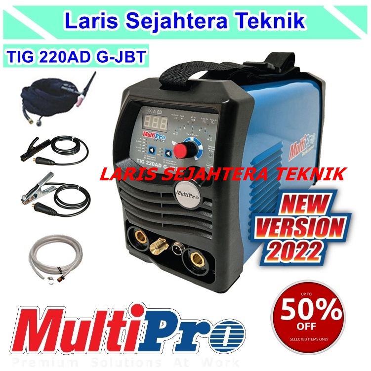 Mesin Las Multipro TIG 220AD GJBT Trafo Las Listrik Argon TIG 220 AD G-JBT