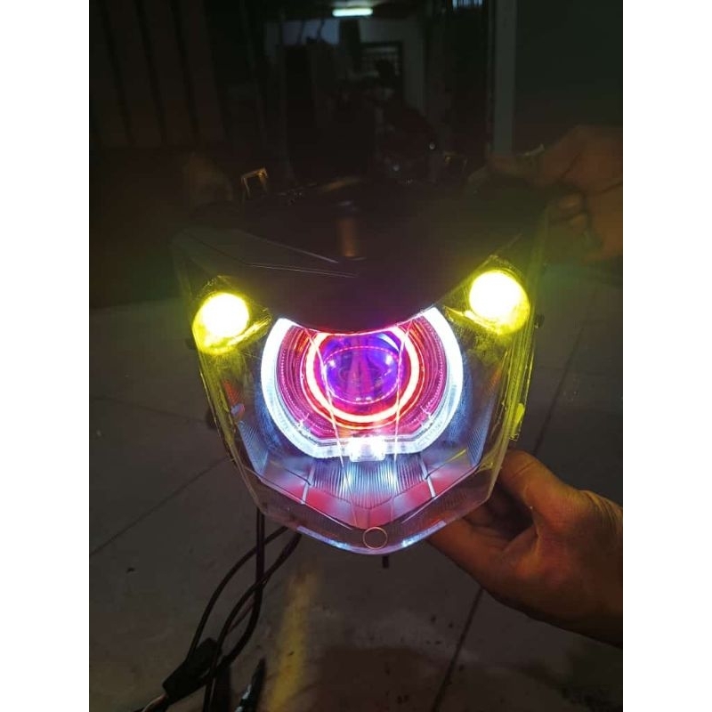 Lampu Daynaker Beat Esp Eco Street K81 2016 2019 Modif Model Bi Led Biled shrod bmw 2.5 inc d2 laser