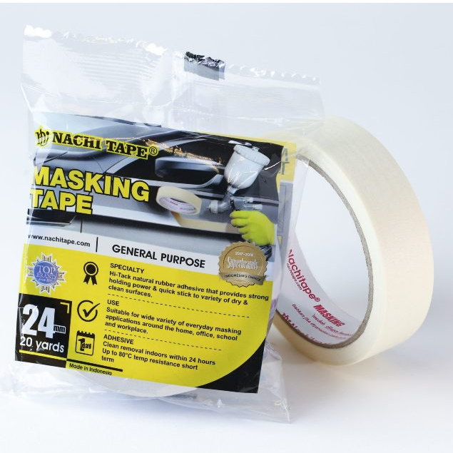 

Isolasi Kertas (Masking Tape) Nachi | 24 mm | 20 yard