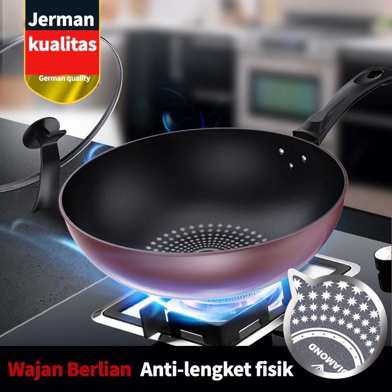 wok pan /wajan anti lengket / wajan tanpa minyak