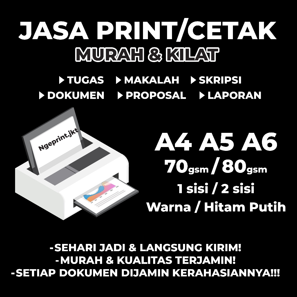 

Jasa print HVS A4 MURAH Jakarta