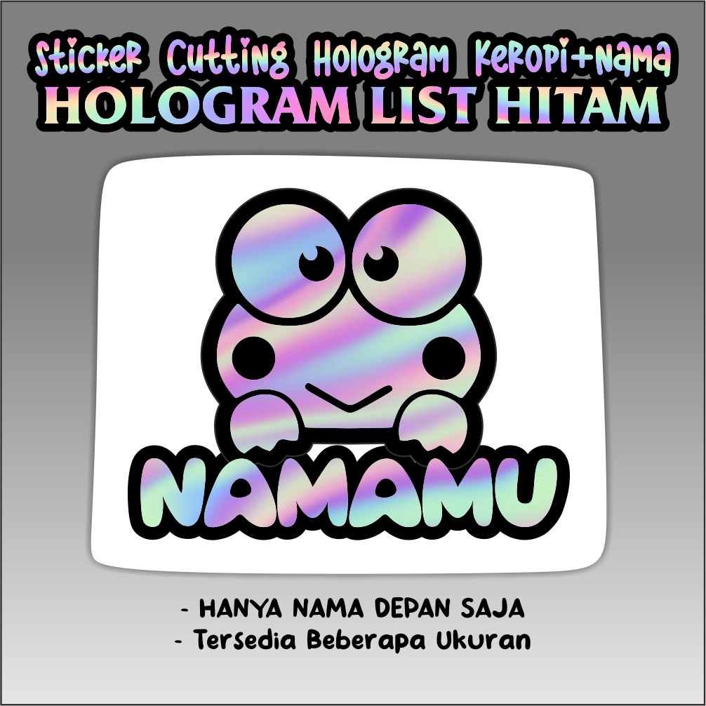 

STIKER CUTTING KEROPI BISA CUSTOM NAMA ANDA HARGA TERMURAH / SEHARI JADI