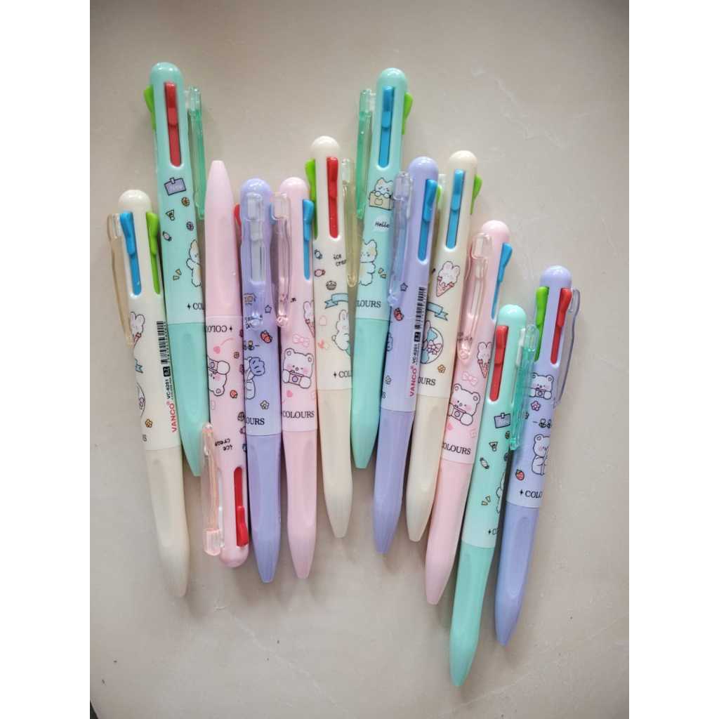 

BOLPEN 4 WARNA FANCY / BOLPEN VANCO VC 6201 / BOLPEN LUCU