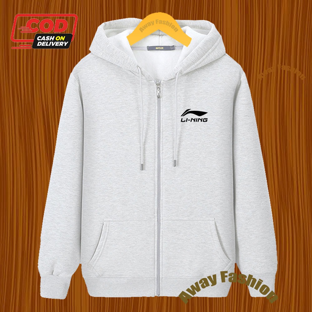 COD  Jaket Zipper Distro Lining Logo Text Hitam Premium /Quality/ Jeket Hoodie/ Unisex Jaket Resleti